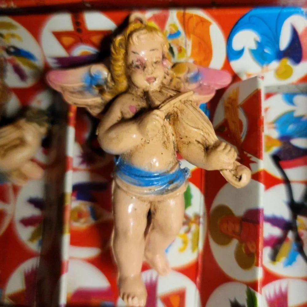 Vintage Musical Cherub Angel Ornaments Set of 17 Baroque Style